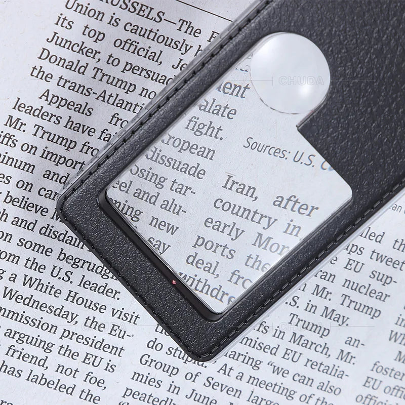 7X Pocket Magnifier – Portable Rectangular Jeweler's Loupe Magnifying Loupe Axl