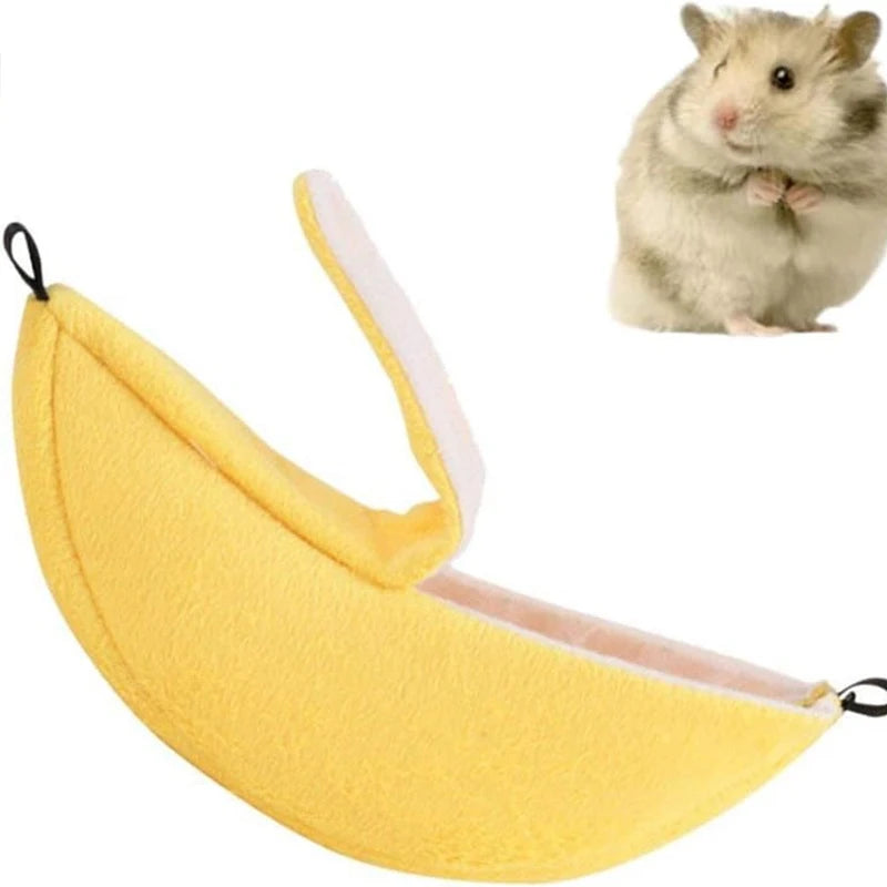 Banana Hammock Bed for Hamster, Sugar Glider & Small Pets Small Pet Hammock Bed Axl