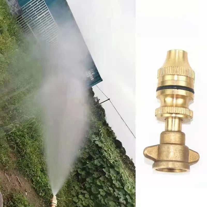 Brass Adjustable Garden Spray Nozzle – Jet & Mist Sprayer Garden Spray Nozzle Axl