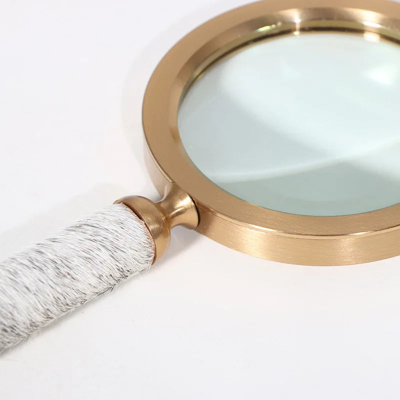 Antique Bronze Magnifying Glass – Vintage Home & Office Decor Decorative Magnifying Glass Axl