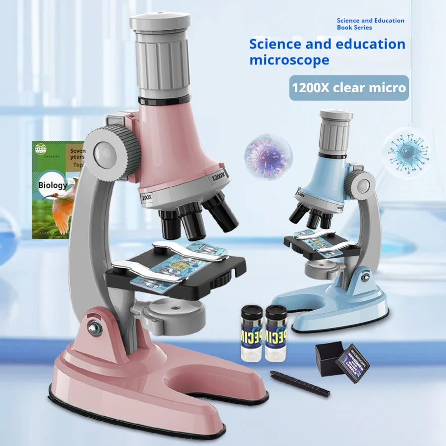 Kids 1200X Optical Microscope Set – STEM Science Toy Educational Science Toy Axl