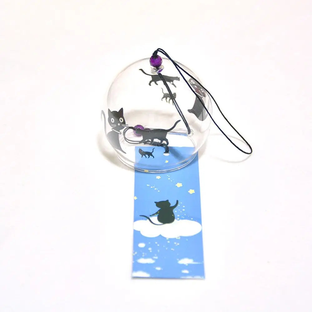 Japanese Glass Wind Chime – Handmade Furin Bell Home Decor Glass Wind Chime Axl Style 4