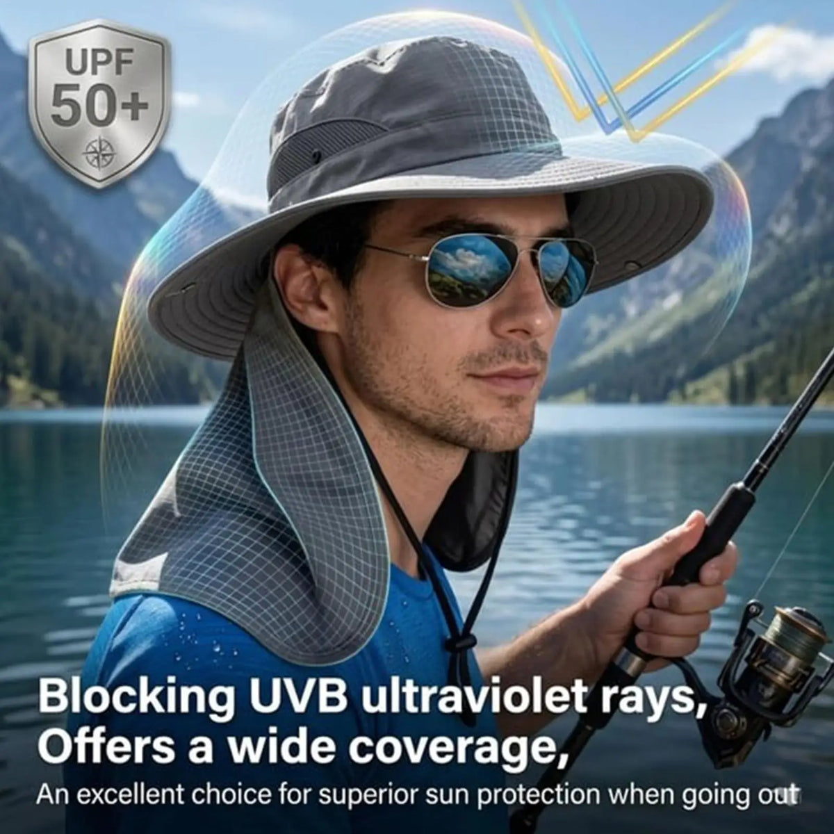 UV Sun Hat with Neck Flap – Fishing, Hiking & Outdoor Cap Outdoor Sun Hat Axl
