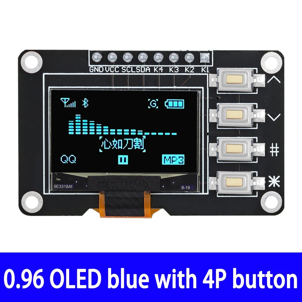 0.96" OLED Display Module 128x64 I2C SSD1315 for Arduino OLED Display Module Axl 1pcs BLUE