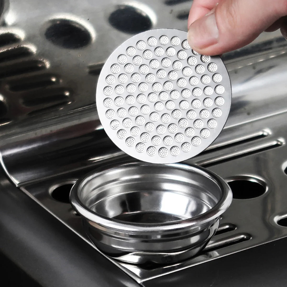 Leeseph 51/53/58mm Espresso Puck Screen – Stainless Steel Filter Espresso Puck Screen Axl