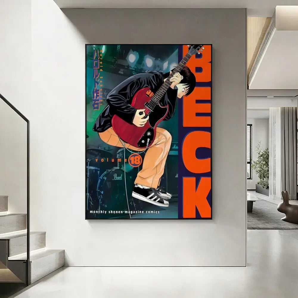 Beck Singer HD Poster – Waterproof Adhesive Wall Art Decor Wall Art Poster Axl White11 21X30cmNoframe