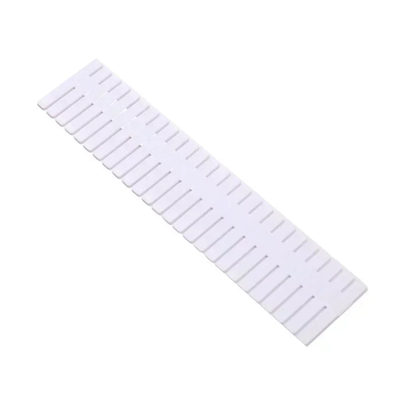 Plastic Drawer Dividers – Adjustable Organizer for Socks & Underwear Drawer Organizer Axl 4 pcs White