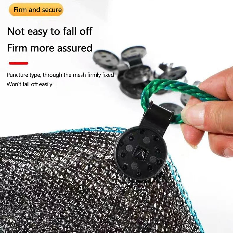 100 Pcs Shade Cloth Clips – Greenhouse Net Fixing Clamps Garden Net Clips Axl