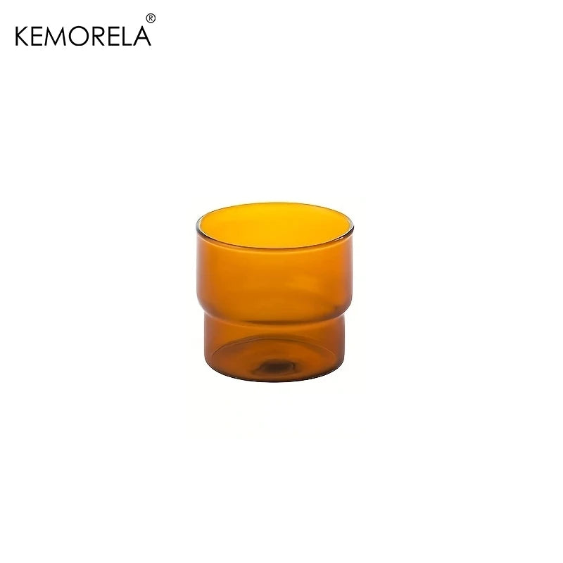 KEMORELA 290ml Origami Glass Mug – Heat Resistant Vintage Cup Glass Mug Axl C 201-300ml