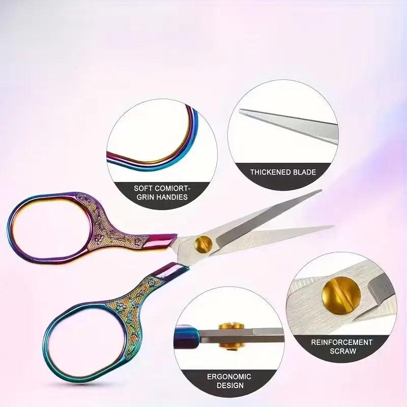 Retro Embroidery Scissors – Stainless Steel Tailor Shears Embroidery Scissors Axl