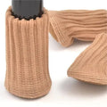 4-Pack Knitted Chair Leg Covers – Non-Slip Floor Protectors Furniture Leg Covers Axl Khaki