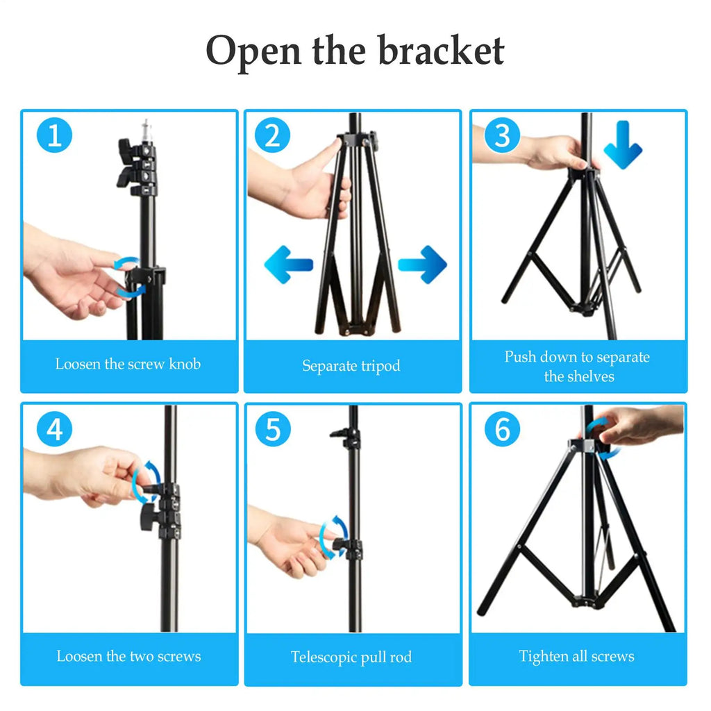 2M Titanium Alloy Tripod Stand – Adjustable Studio & Travel Photography Tripod Stand Axl