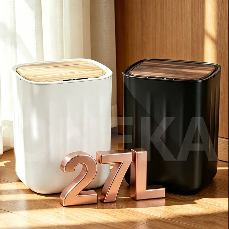 27L Automatic Sensor Trash Can – Touchless Smart Kitchen Bin Sensor Trash Can Axl