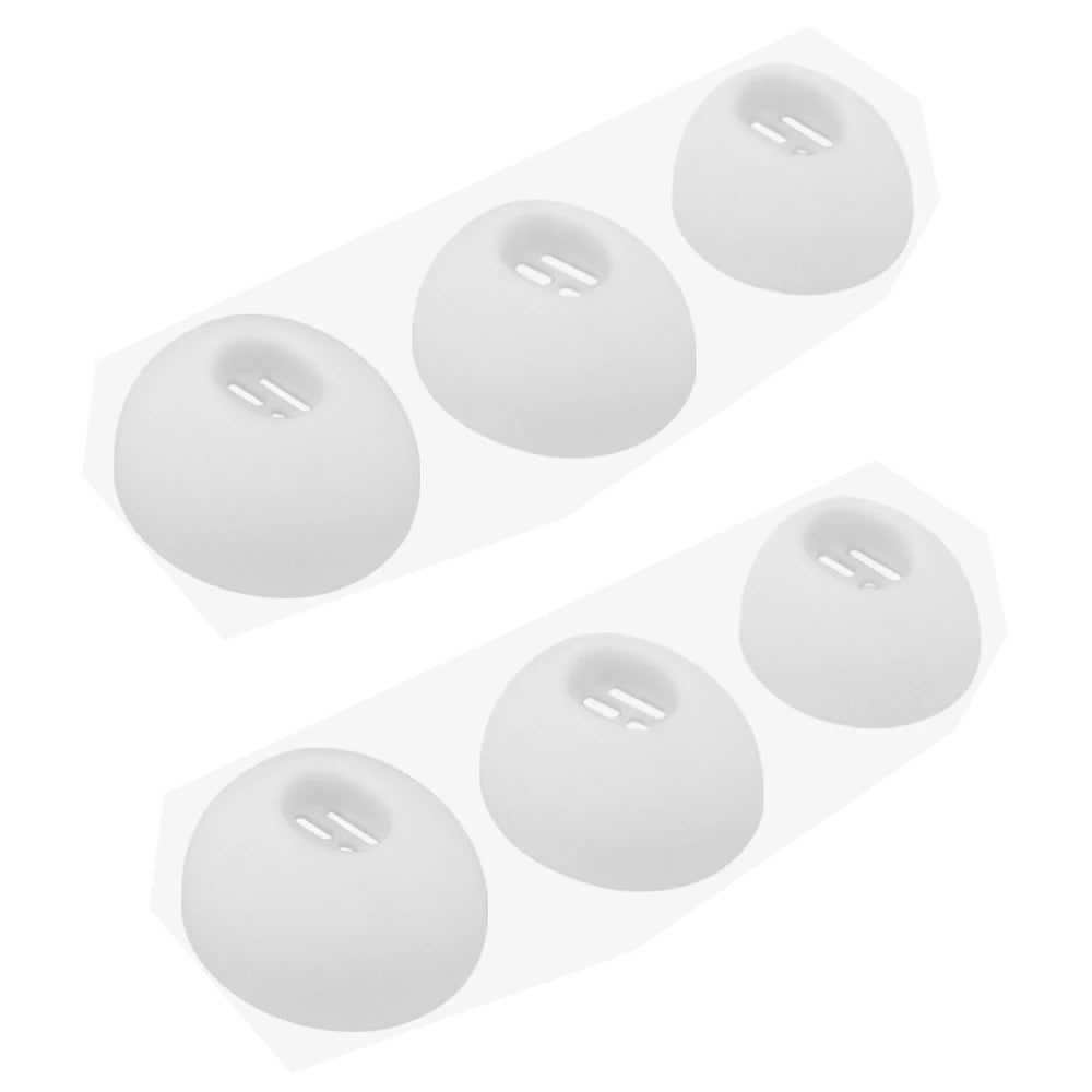 Silicone Ear Tips for OPPO Enco Air 2 Pro – 6-Pack S/M/L Earbud Ear Tips Axl WHITE
