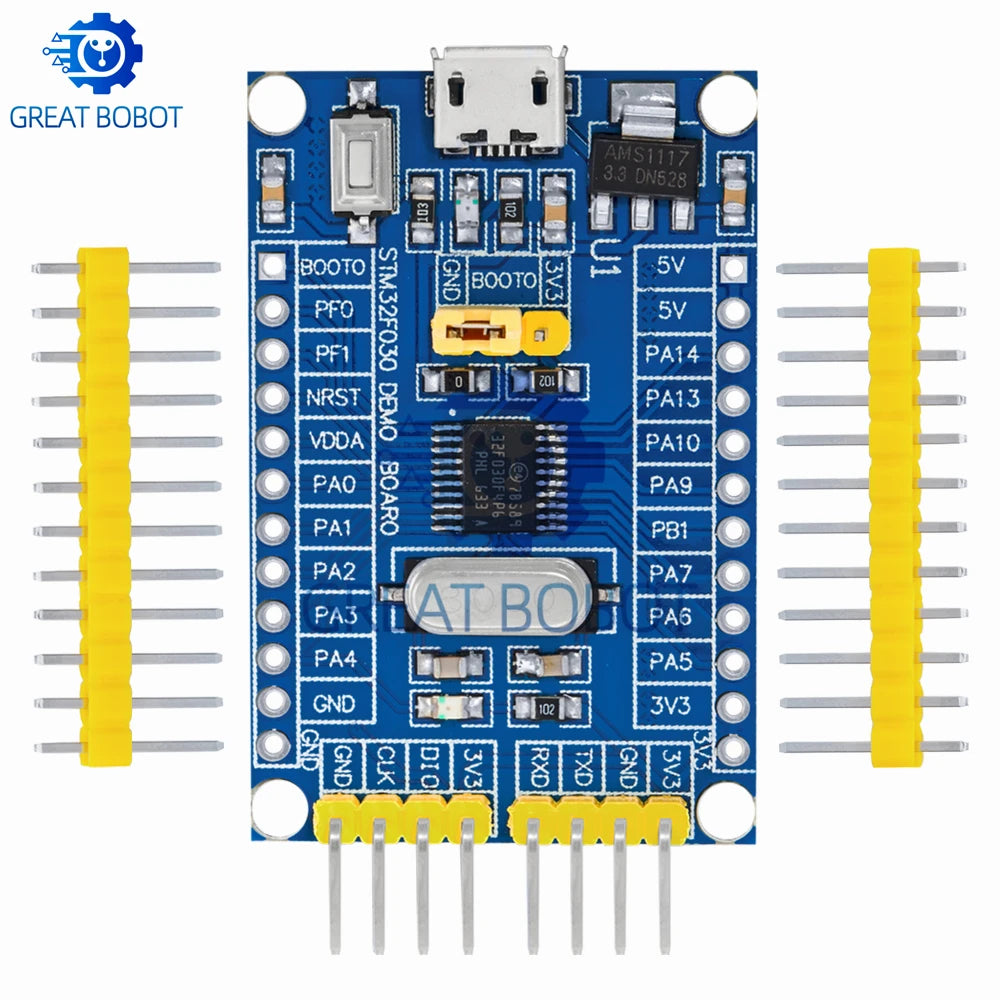 STM32F030F4P6 Mini Dev Board – 48MHz Cortex-M0 32-Bit Microcontroller Dev Board Axl