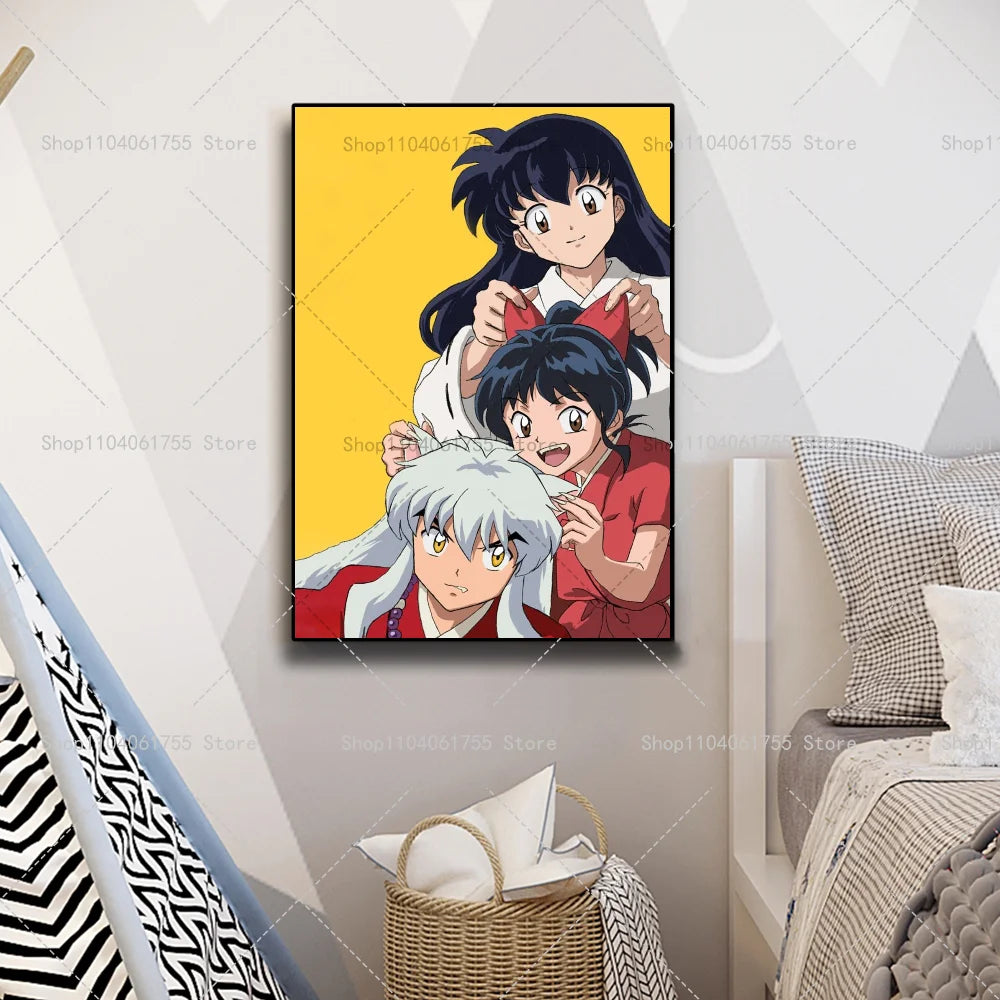 Inuyasha Anime Poster – Waterproof Self-Adhesive Wall Art Sticker Anime Wall Poster Axl