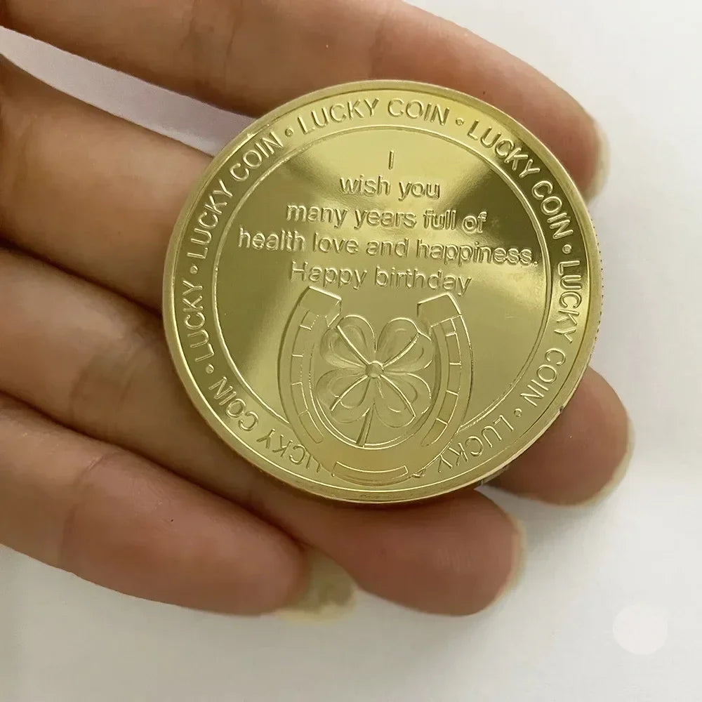 Commemorative Medal Lucky Coin | Birthday & Festival Gift Commemorative Coin Axl