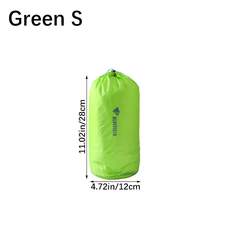 Waterproof Nylon Drawstring Bag – Ultralight Outdoor Stuff Sack Outdoor Drawstring Bag Axl S Green