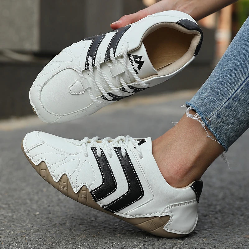 Women's Patchwork Faux Suede Casual Sneakers | AZGB Women's Casual Sneakers Axl