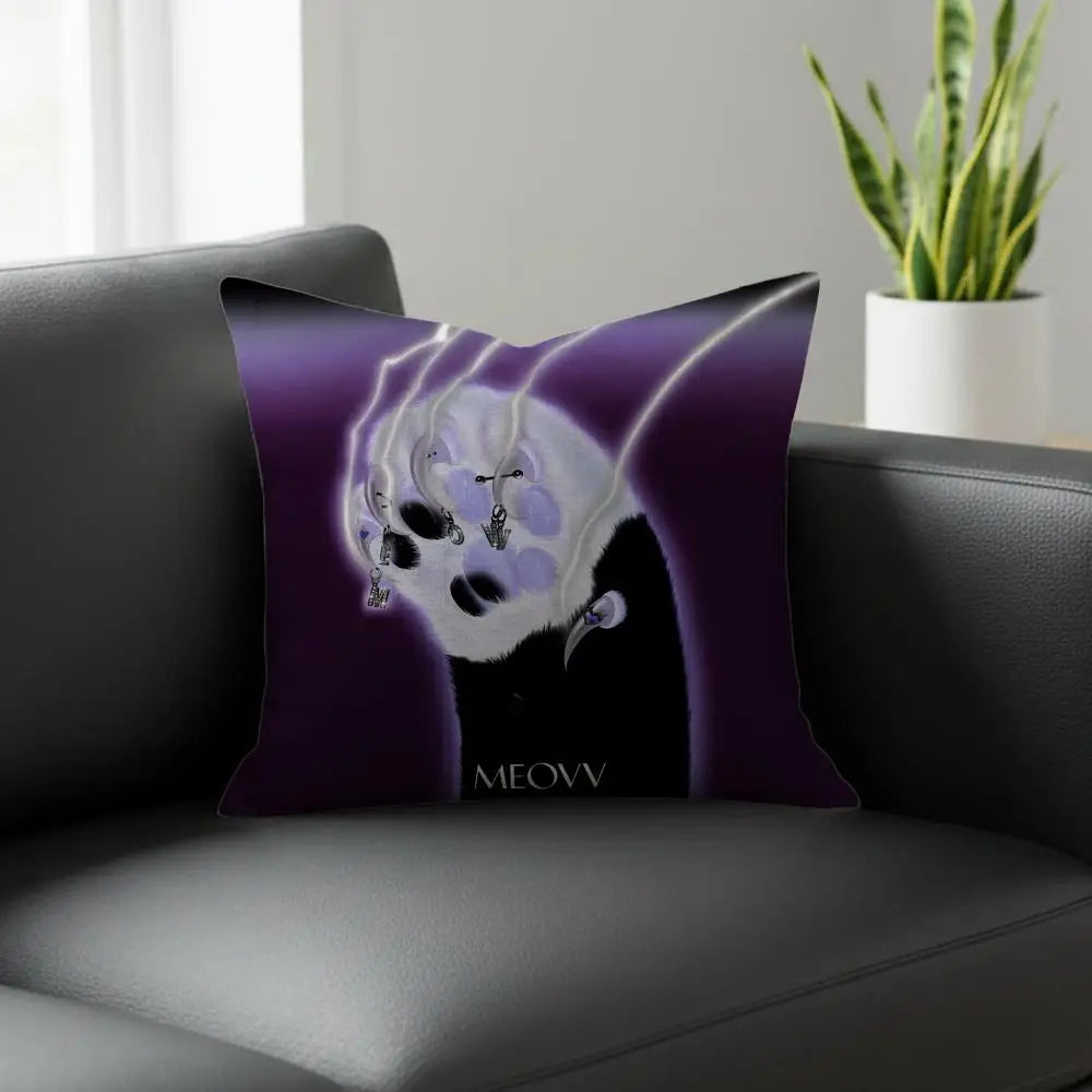 Kpop M-Meovv Linen Cushion Cover | Sofa & Bedroom Decor Decorative Cushion Cover Axl White6 60X60cm