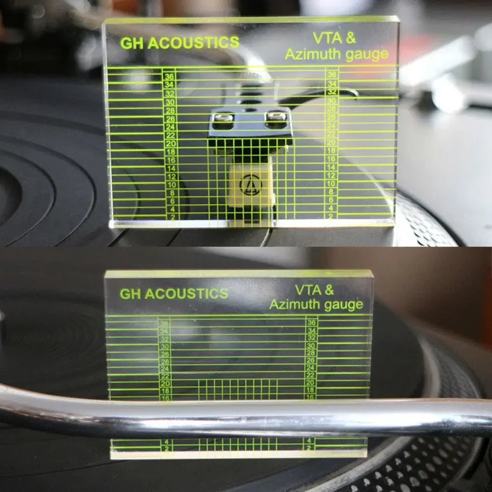 VTA & Azimuth Adjustment Ruler for Phono Tonearm Cartridge Turntable Alignment Tool Axl