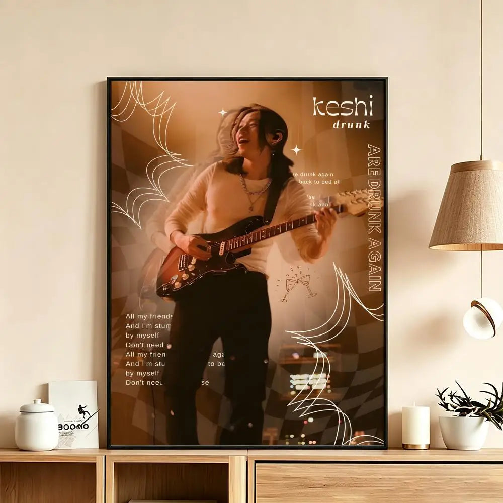 K-Keshi Singer HD Poster – Waterproof Sticky Wall Art Decor Wall Art Poster Axl White18 50X70cmNoframe