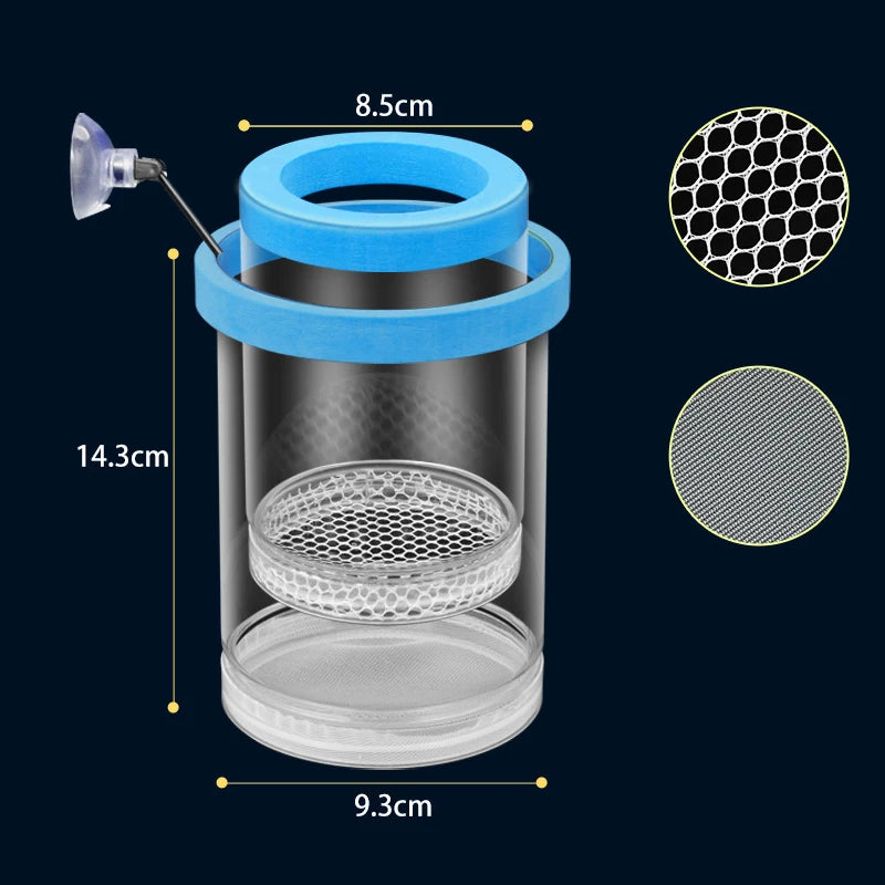 Floating Fish Breeding Box – Nursery for Guppy & Betta Fry Fish Breeding Box Axl blueL