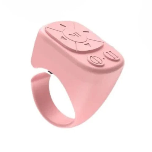 Bluetooth Ring Remote – Camera, Video & Music for iPhone iPad Bluetooth Ring Remote Axl Pink-1pcs