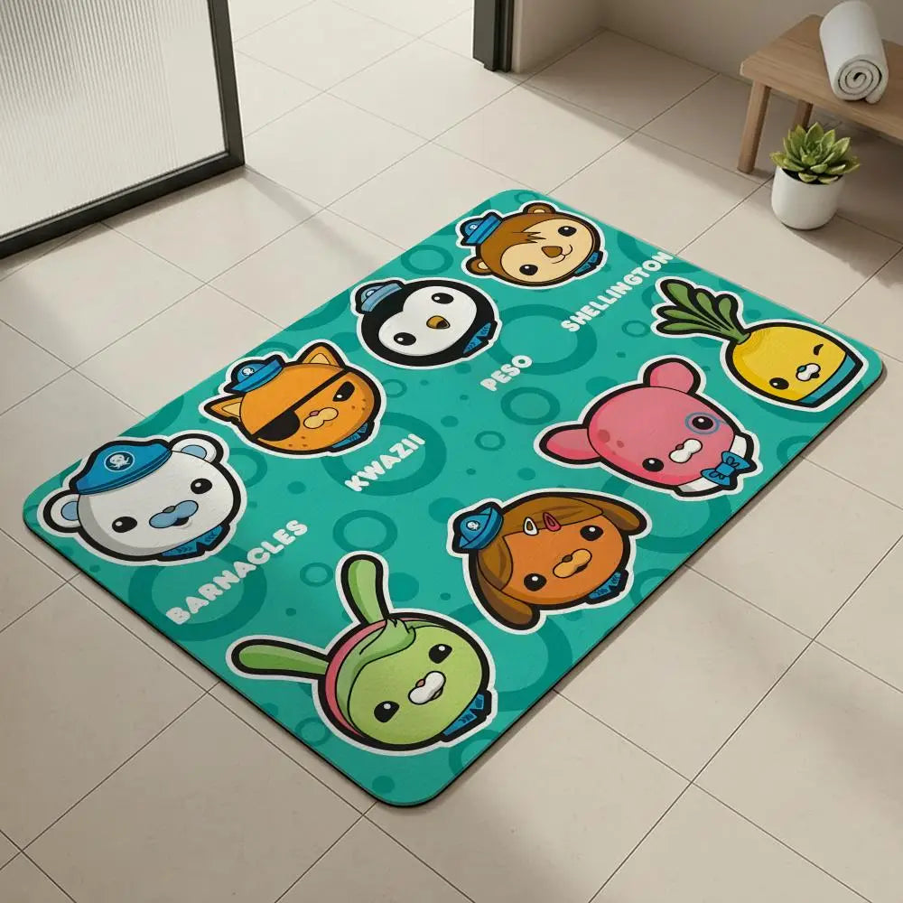 Octonauts Diatomite Bath Mat – Quick Dry & Non-Slip Diatomite Bath Mat Axl White1 40x60cm