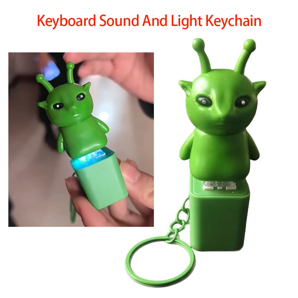 Kitten Fidget Clicker Keychain – LED Lights & Sound Button Toy Novelty Fidget Keychain Axl