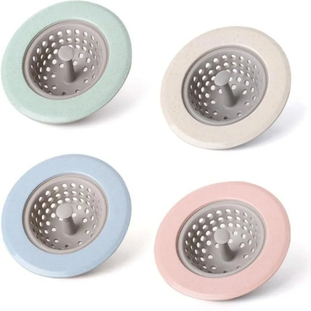Silicone Sink Hair Filter – Anti-Clog Drain Strainer Cover Drain Hair Strainer Axl
