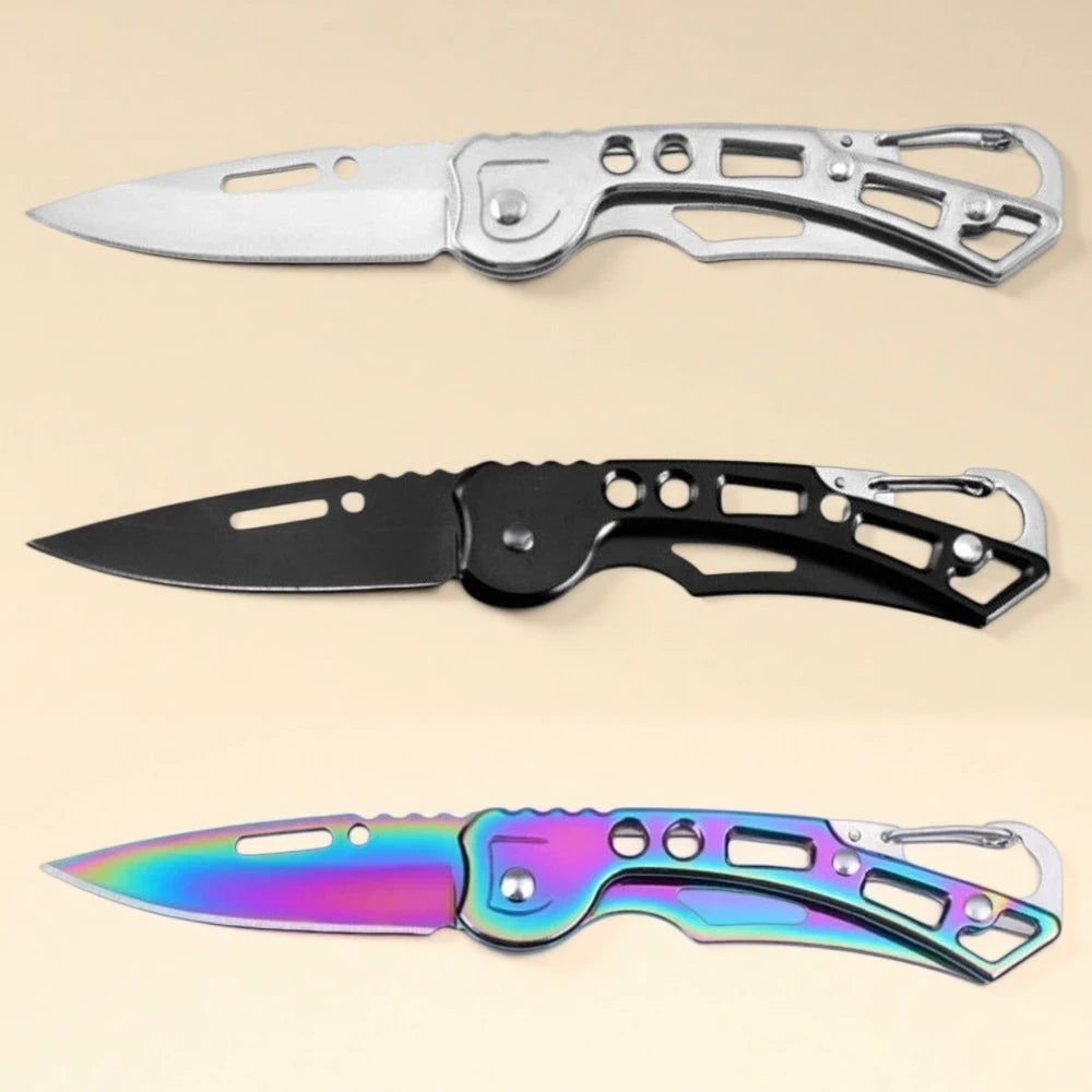 EDC Folding Pocket Knife – Stainless Steel Keychain Fruit Knife Folding Pocket Knife Axl