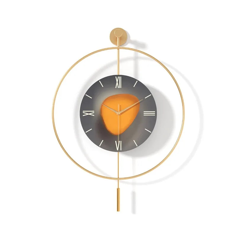 Modern Silent Wall Clock – Minimalist Metal Round 50/60CM Wall Clock Axl 500015 60CM