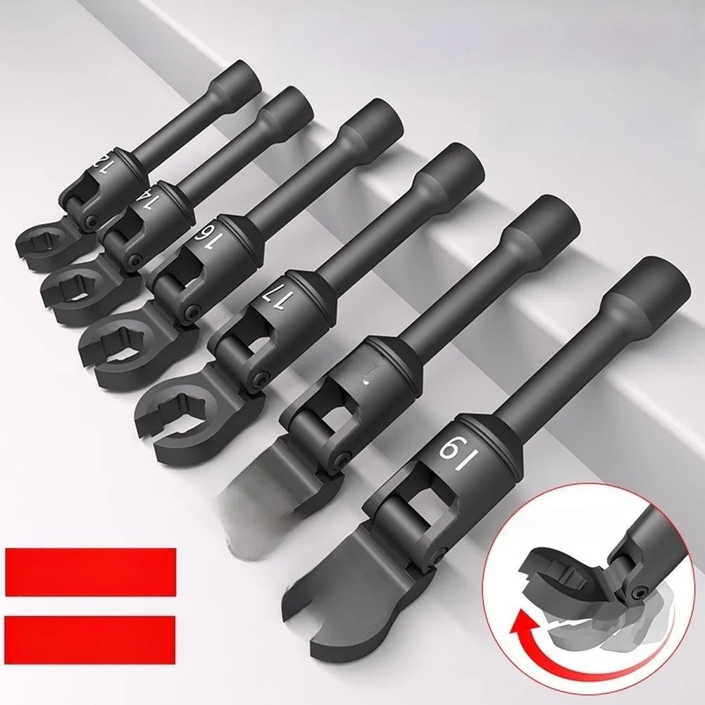 6-Piece Swivel Head Oil Pipe Wrench Set – 180° Adjustable Swivel Head Wrench Set Axl