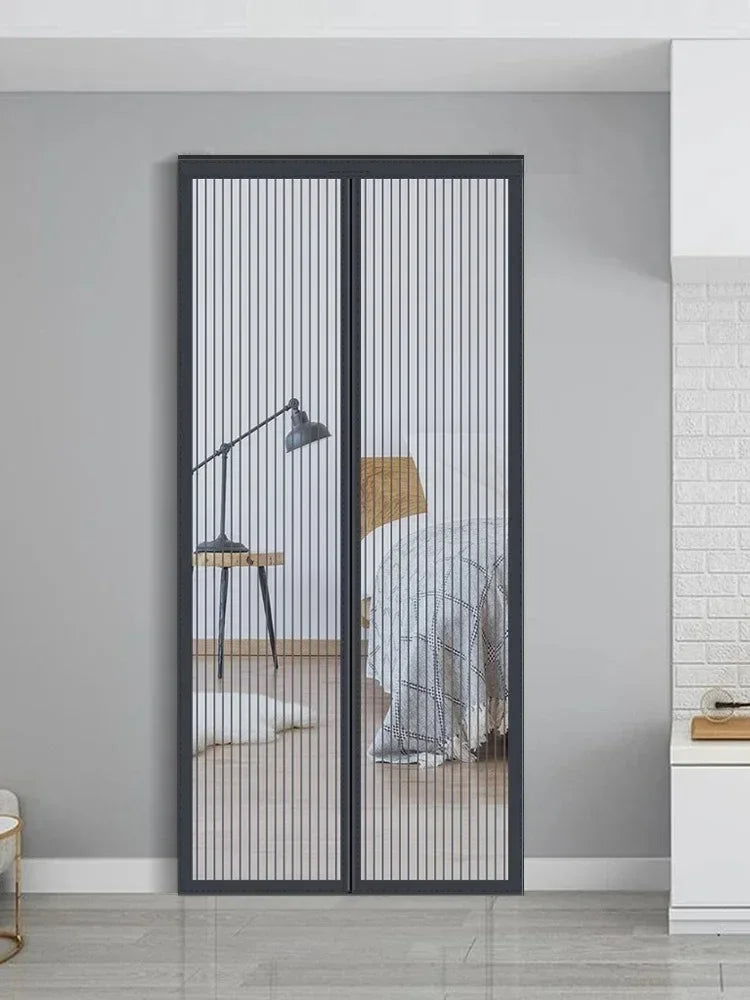 Magnetic Door Mosquito Net – Polyester Insect Screen Curtain Mosquito Net Curtain Axl Black 100x210cm
