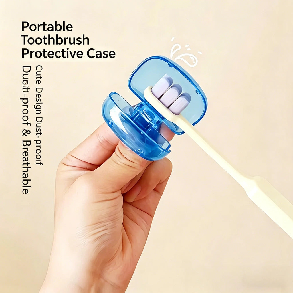 3-Pack Travel Toothbrush Head Covers – Portable Protector Caps Toothbrush Protector Cap Axl
