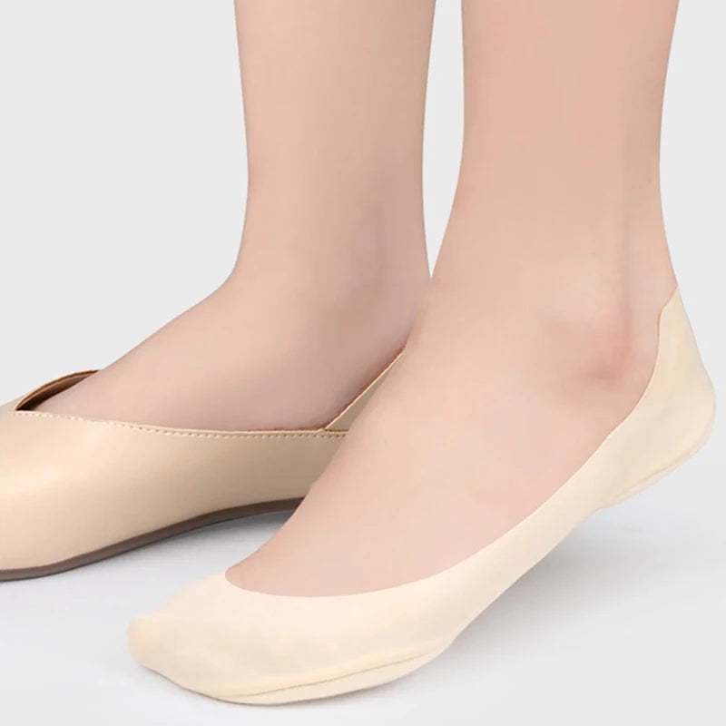 3D Arch Massage No-Show Socks | Silicone Heel Grip Women Massage No-Show Socks Axl