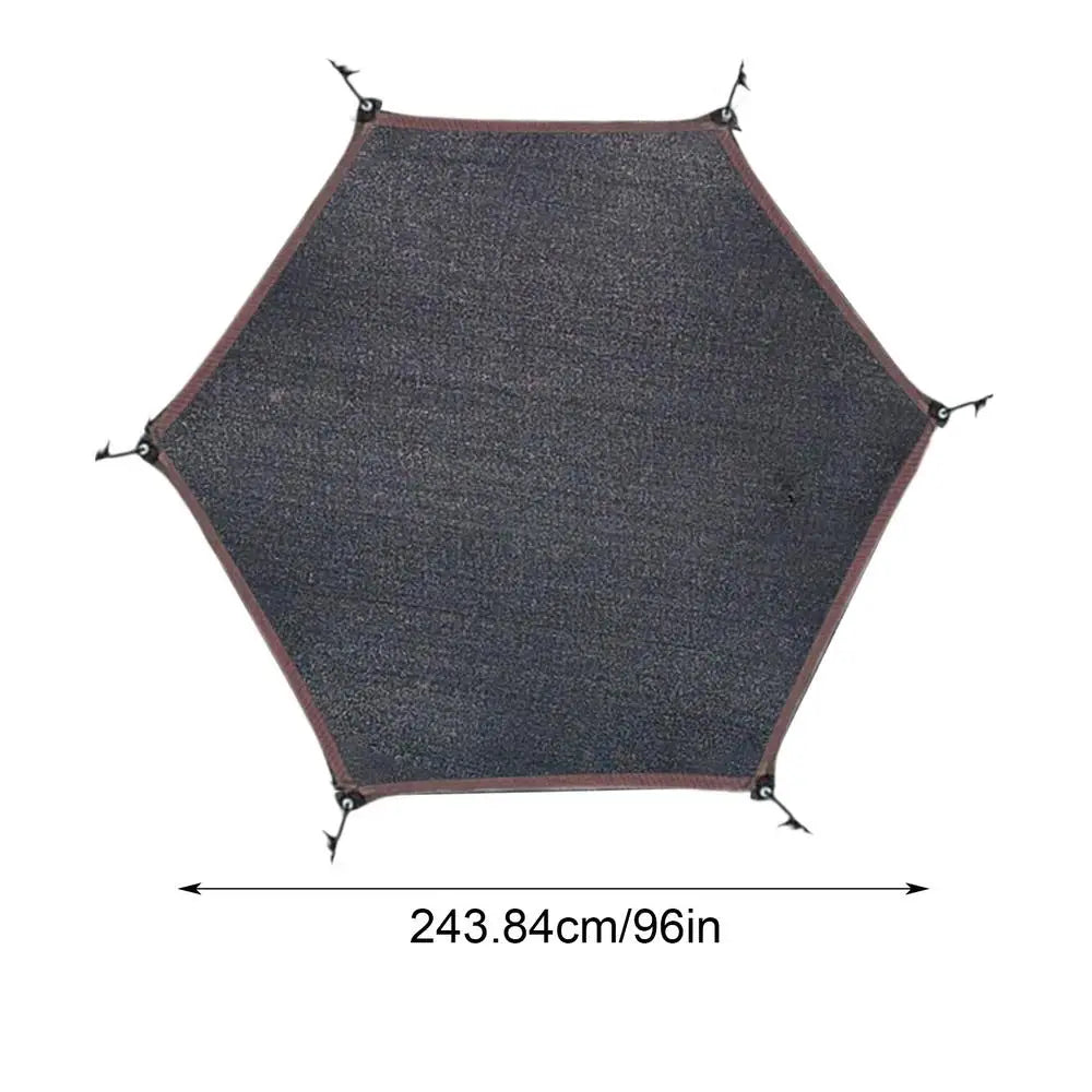 Trampoline Shade Cover UV Protection – 8FT to 14FT Waterproof Trampoline Shade Cover Axl hexagon 8 feet