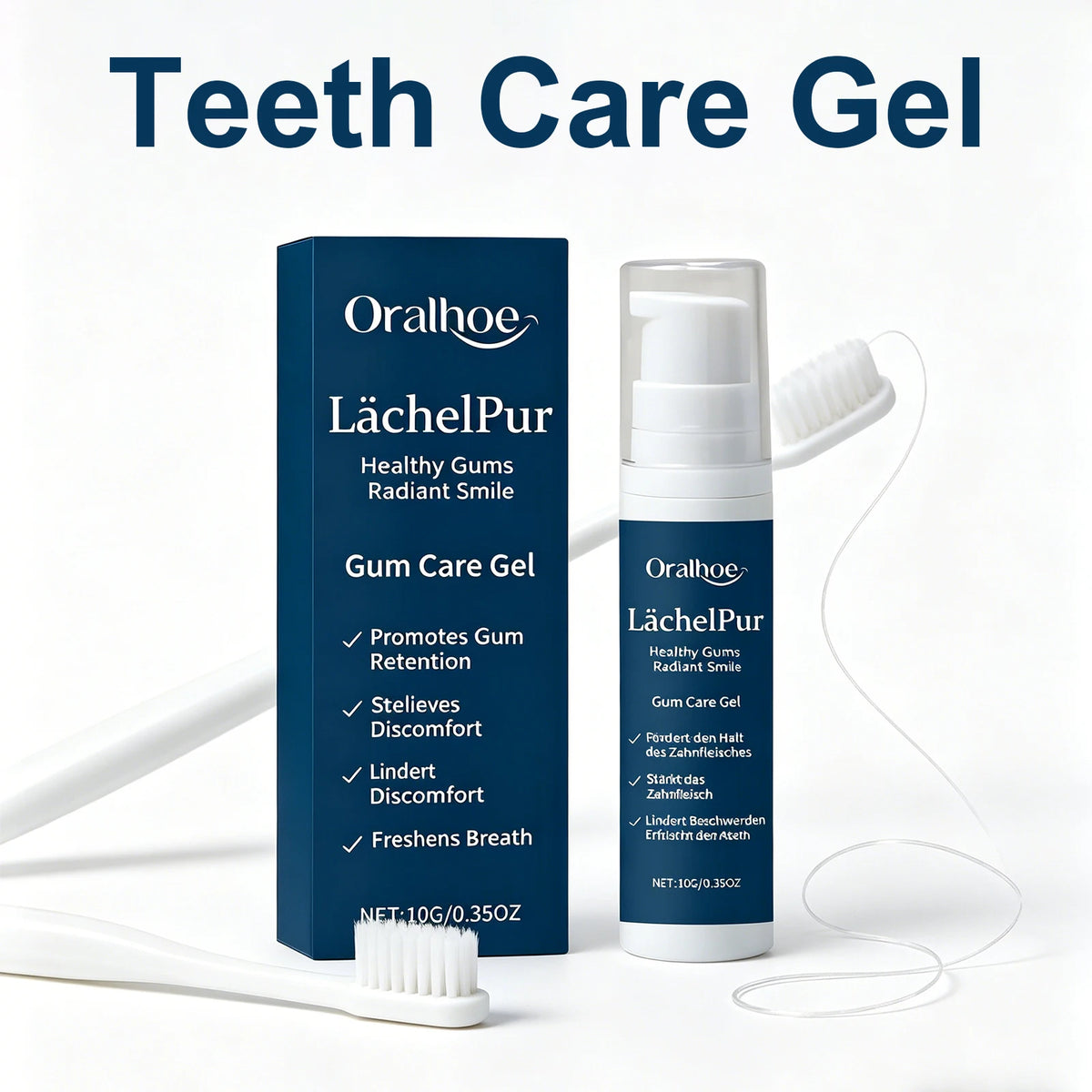 Gum Repair Gel Toothpaste – Fresh Breath, Whitening & Tartar Care Oral Care Toothpaste Axl
