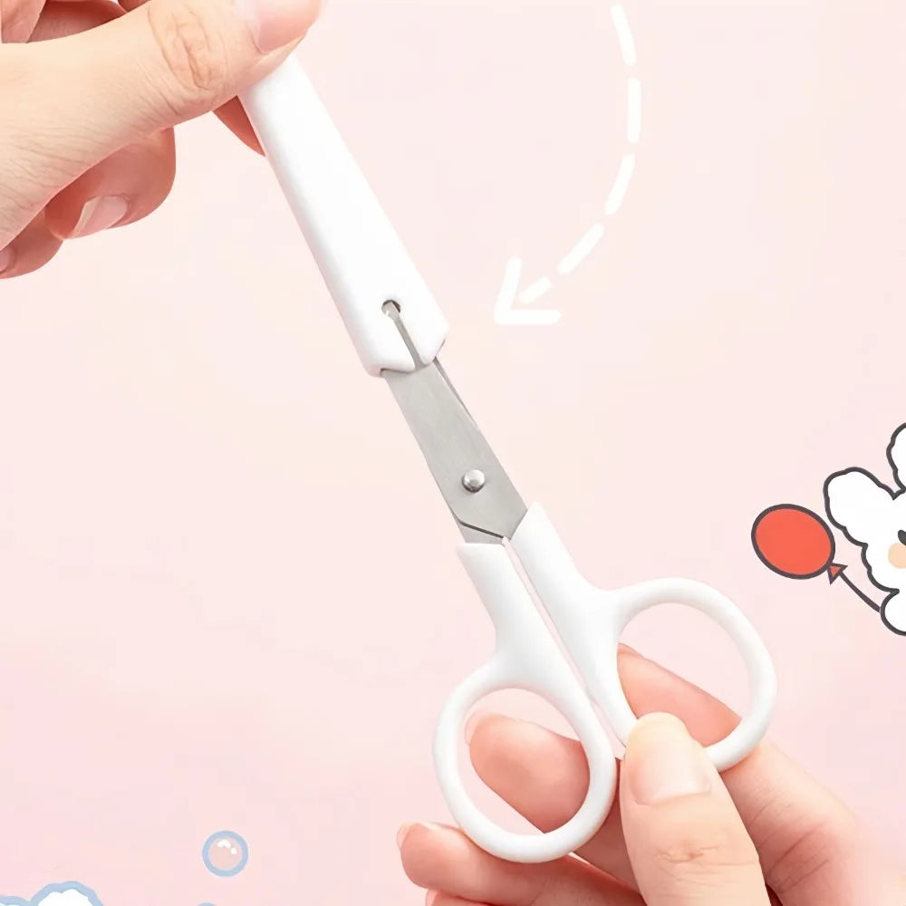 Kids Safety Scissors with Cover – Mini Cartoon Paper Cutter Kids Safety Scissors Axl