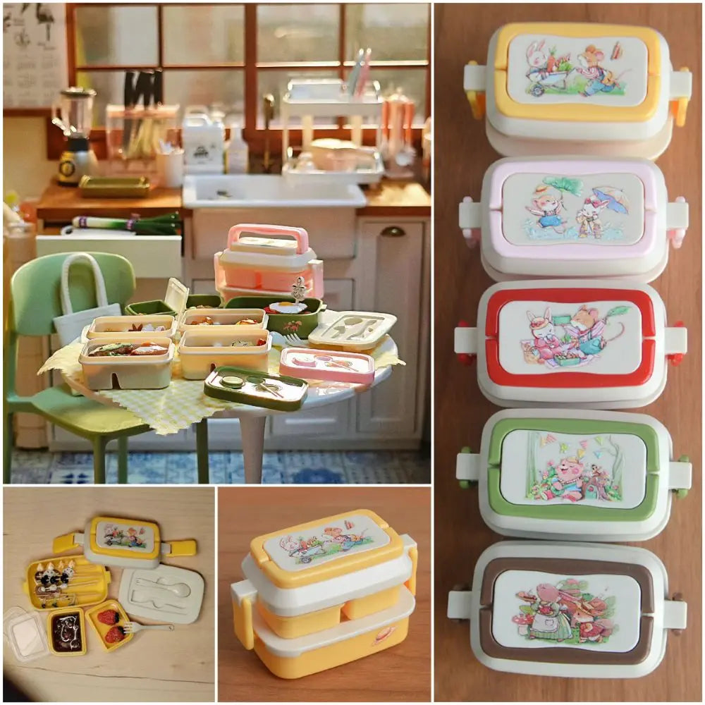 1/6 & 1/12 Scale Dollhouse Picnic Lunch Box | Doll Accessory Doll Accessory Axl