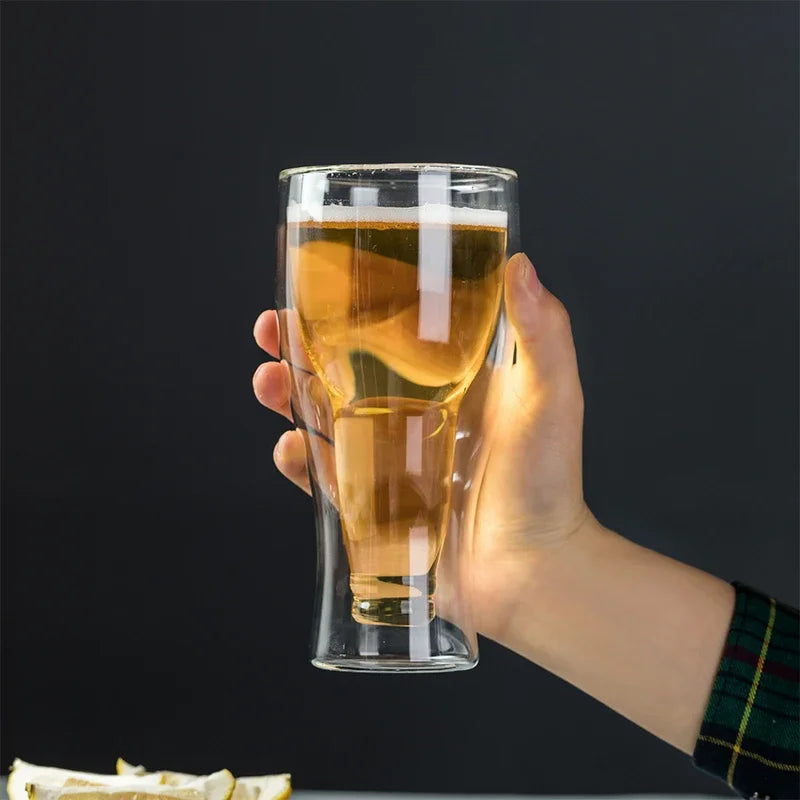 KEMORELA Wine Bottle Shaped Glass – Novelty Drinkware Cup Novelty Drinkware Glass Axl