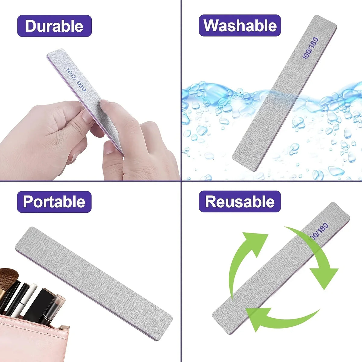 Thickened Reusable Nail File & Scraper – Manicure Pedicure Tool Nail File & Scraper Axl