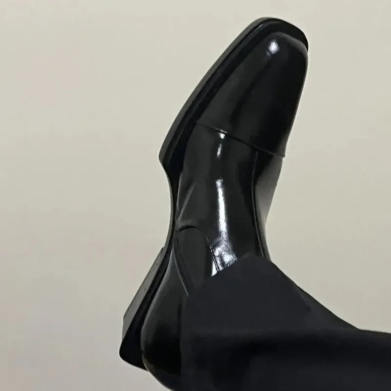 Men's Genuine Leather Chelsea Boots – Height Increase Ankle Boot Chelsea Boots Axl