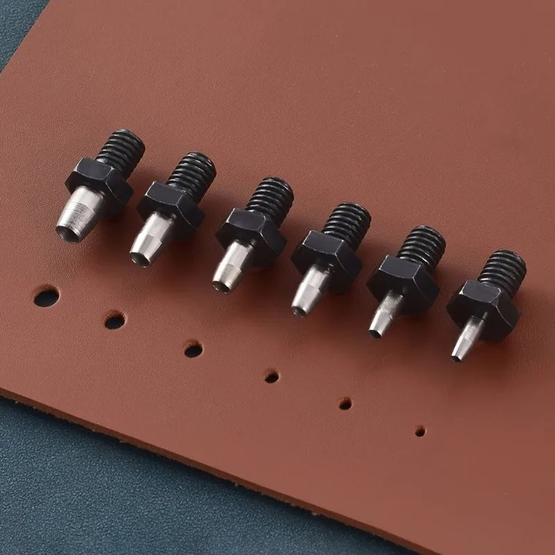 8-Piece Steel Leather Hole Punch Set – DIY Belts & Straps Leather Punch Set Axl