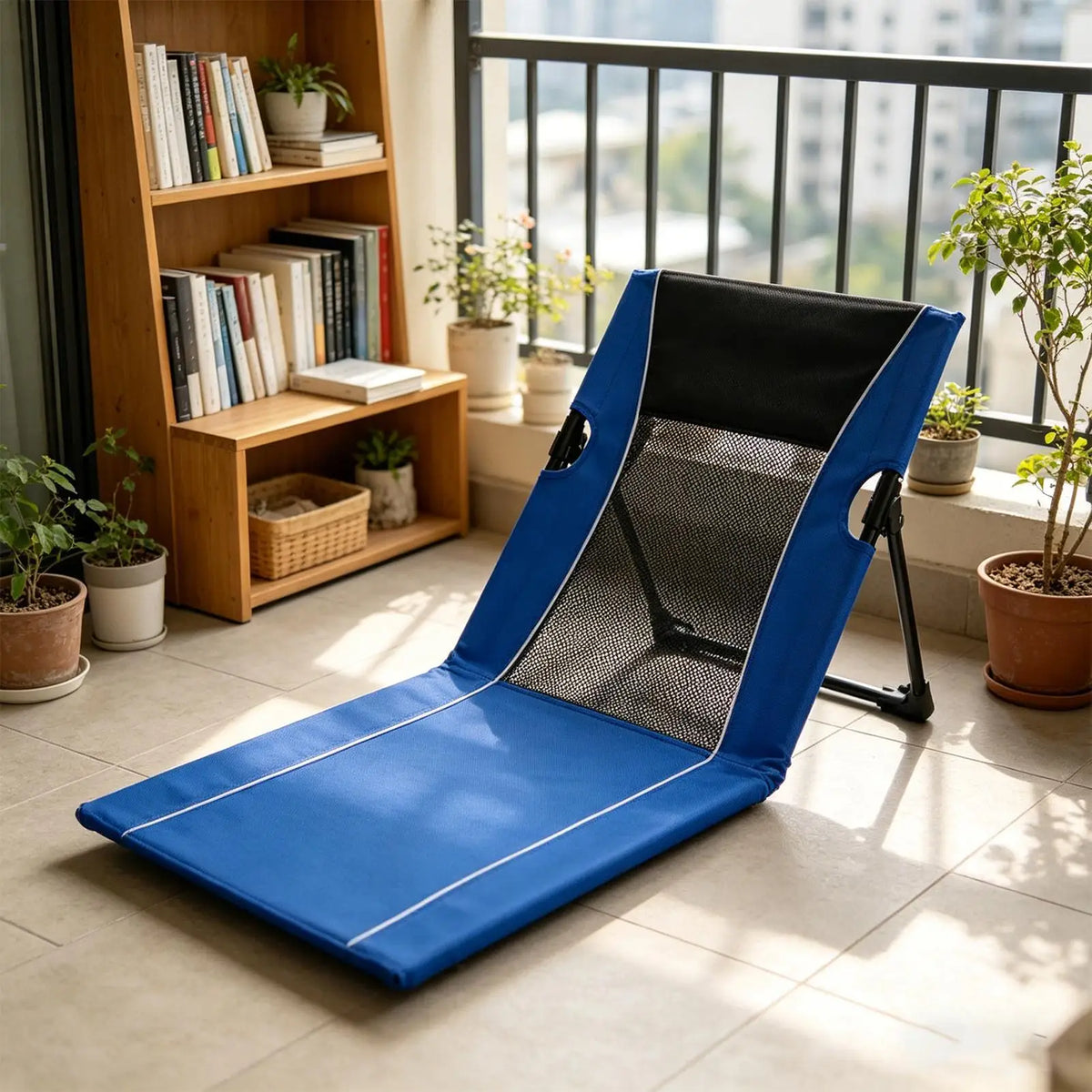 Foldable Low Beach Chair with Carry Bag – Poolside & Camping Folding Beach Chair Axl