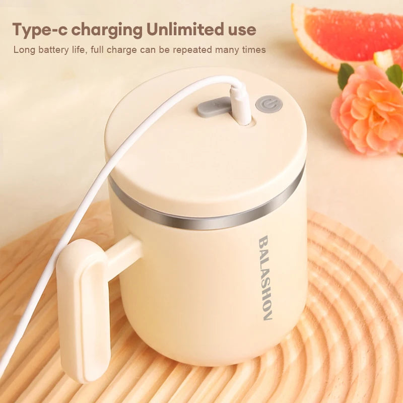 BALASHOV 400ml Electric Self-Stirring Coffee Mug | Auto Mix Cup Self-Stirring Mug Axl