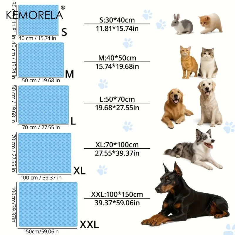 KEMORELA Pet Cooling Mat & Bed – 5 Sizes | Dogs & Cats Pet Cooling Mat Axl