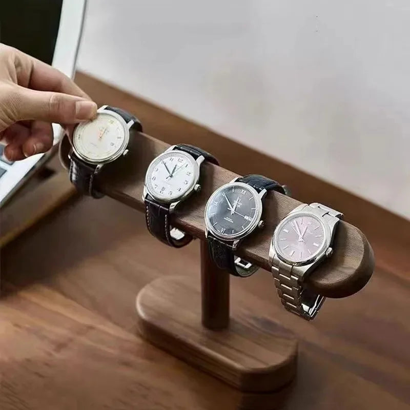 Walnut Wood Jewelry Display Stand – Watch & Anklet Rack Jewelry Display Stand Axl