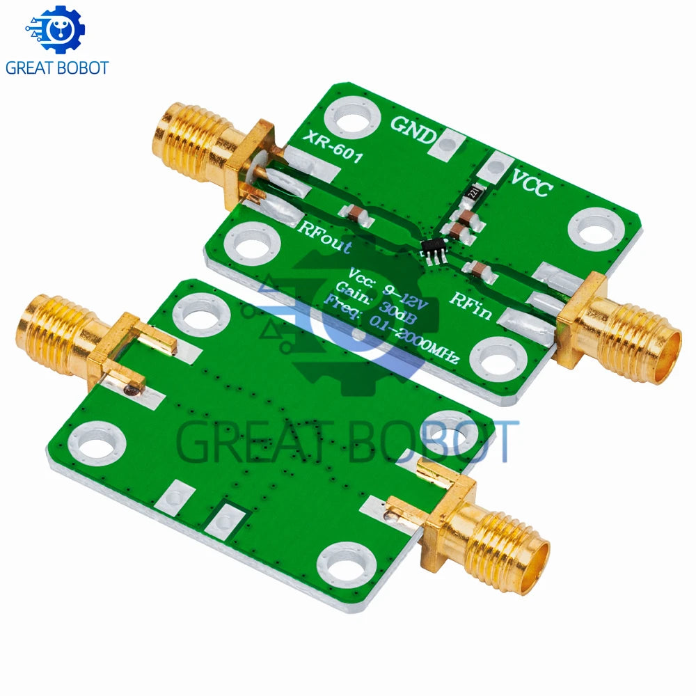 0.1–2000MHz RF Wideband Amplifier 30dB High Gain LNA Board RF Amplifier Module Axl